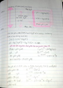 pH calculation for mixtures of acids and bases