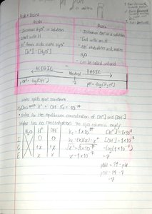 Acid and base effects on pH and pOH