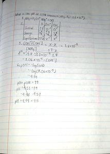 ICE table for weak base calculation