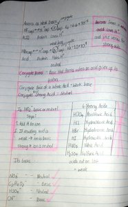 Conjugate acids and bases, strong and weak acids