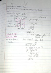 ICE table for polyprotic acid calculation