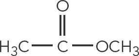 Methyl acetate structure