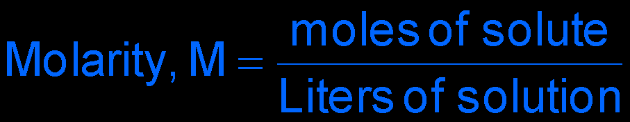Molarity equation