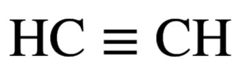 Triple bond in acetylene