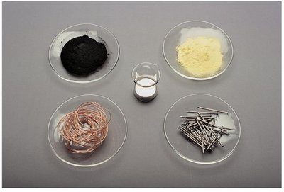 Samples of one mole of different elements
