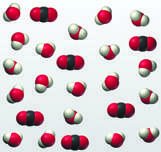 Pouring club soda (CO2 in water)