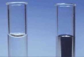 Concave and convex meniscus