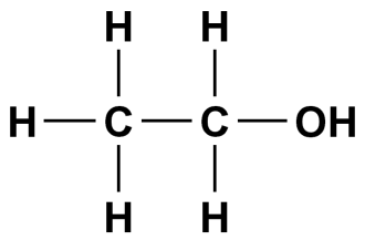 Structure of ethanol