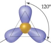 Trigonal planar electron domain geometry
