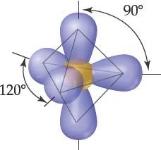 Trigonal bipyramidal electron domain geometry