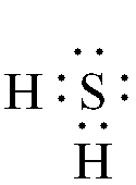 Correct Lewis dot structure for H2S