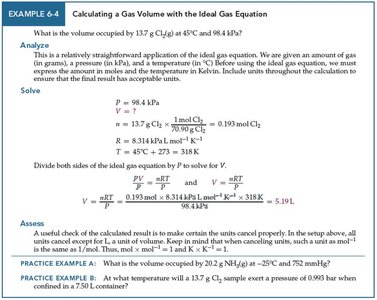 Worked example: Calculating a gas volume with the ideal gas equation