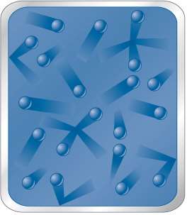 Visualizing molecular motion in gases