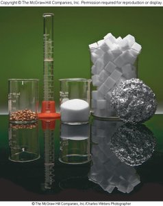 One mole of various substances