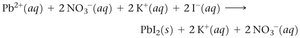 Complete ionic equation example