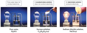 Electrolyte and nonelectrolyte conductivity demonstration