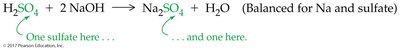 Balancing equation stepwise for sulfate