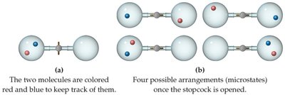 Microstates for two molecules