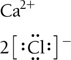 Lewis structure for CaCl2