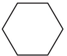 Skeletal structure of cyclohexane
