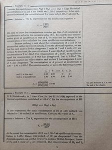 Example equilibrium calculation for CH3COOH and C2H5OH