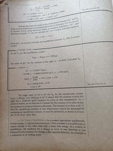 Temperature effect on equilibrium and ΔG