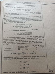 Solving for equilibrium using ICE table and algebra