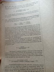 Equilibrium shift with pressure change
