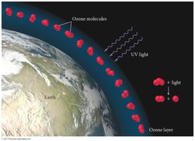 Ozone layer and UV absorption