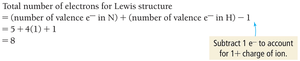 Calculating electrons for polyatomic ions
