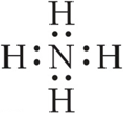 Lewis structure for ammonium ion
