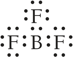 Trigonal planar geometry: BF3