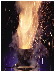 Thermite reaction (exothermic)