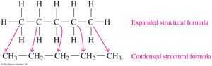 Pentane condensed structural formula