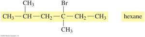 Longest chain for substituted alkane