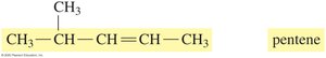 Numbering the chain for alkene