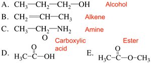 Solution: classification by functional group