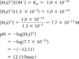 pH calculation for basic solution