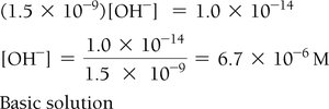 Calculation of [OH-] for basic solution