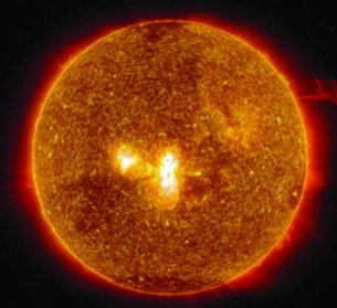 The Sun, illustrating nuclear fusion