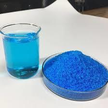 Copper(II) sulfate solution and solid