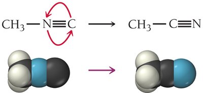 Isomerization of methyl isocyanide to acetonitrile