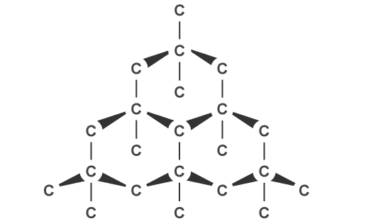 Covalent network solid (diamond structure)