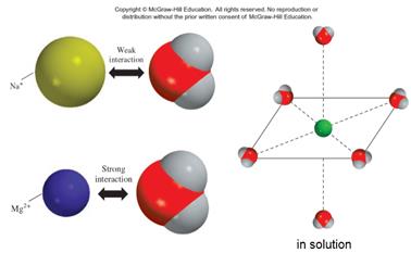 Ion-dipole interaction in solution