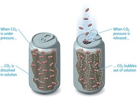 CO2 pressure and solubility in soda
