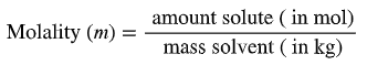 Molarity formula