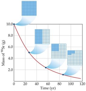 Radioactive decay curve