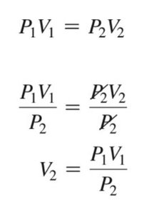Boyle's Law equations and algebraic manipulation