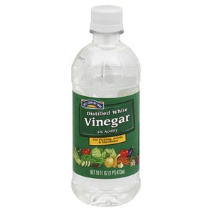 Bottle of distilled white vinegar