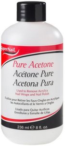 Bottle of pure acetone